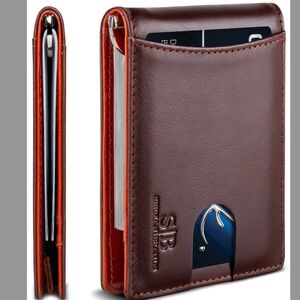 NEW Sherman Brands RFID Blocking Slim Bifold Wallet